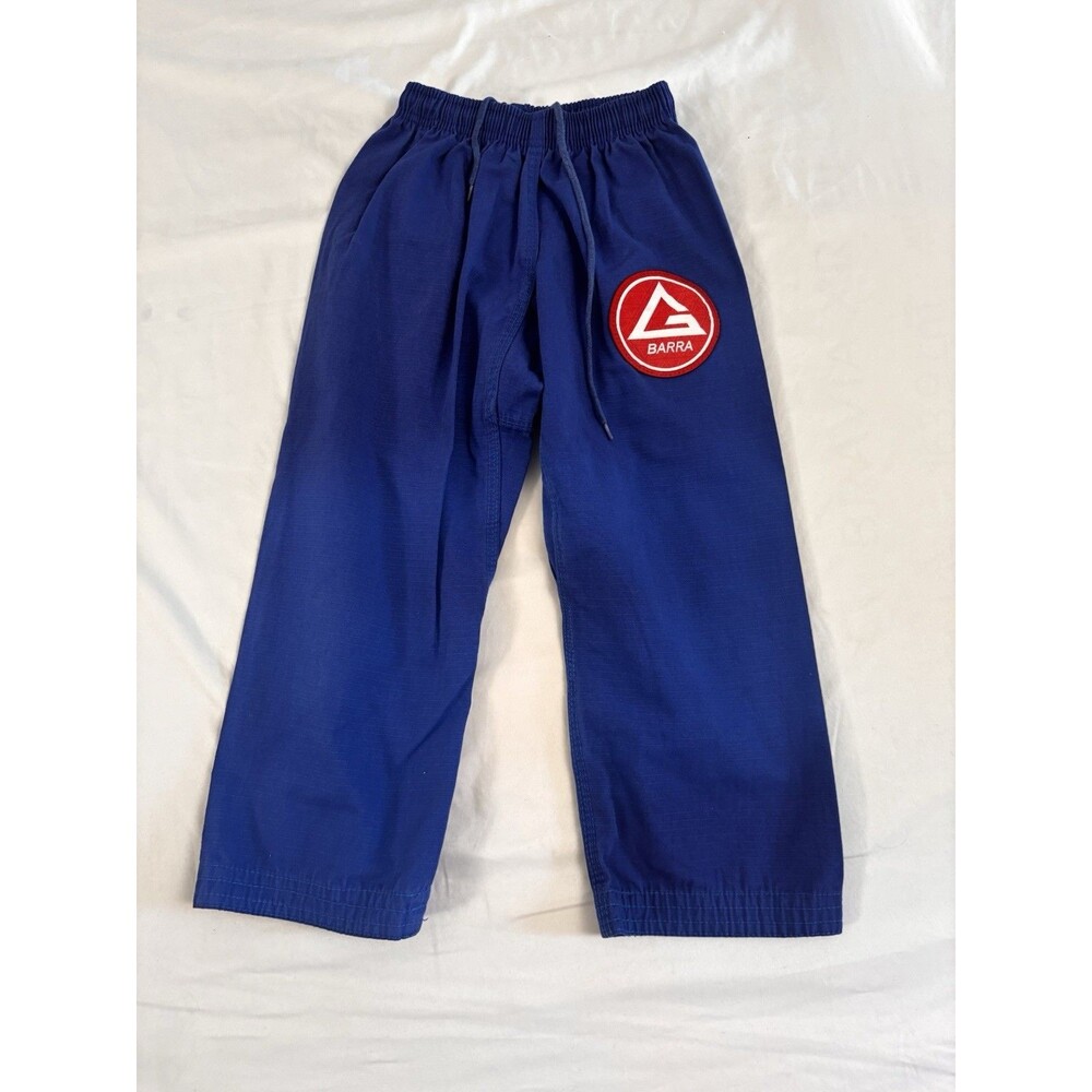 Gracie Barra Youth Gi Pants Blue Size 14 BJJ Jiu Jitsu Training Uniform